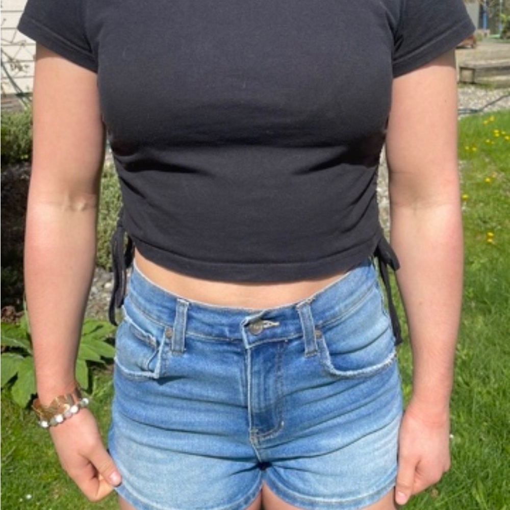 Black Women's Crop Top